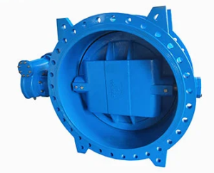 Pn16 Flange Double Eccentric Soft Seal DN100 Butterfly Valve From Tianjin Factory